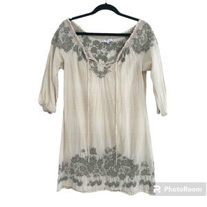 Johnny Was 3J Worksop Embroidered Tunic Dress